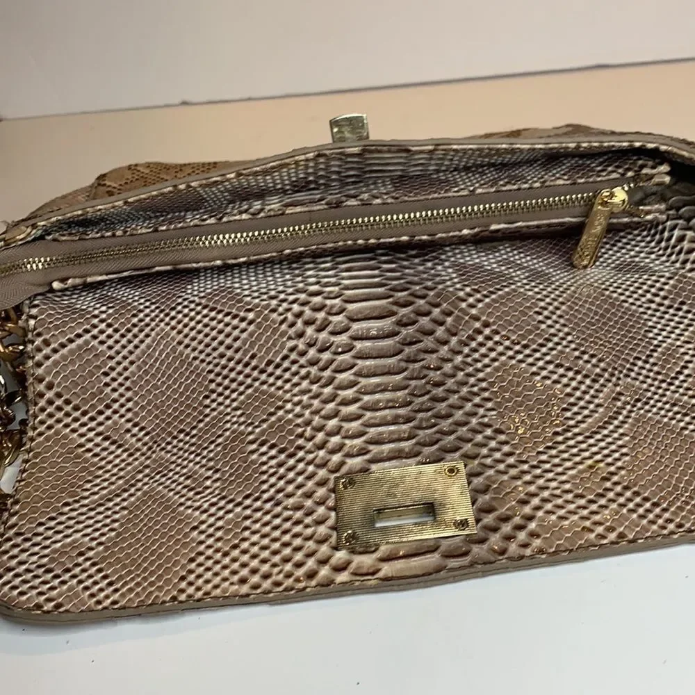 Michael Kors Snakeskin gold chain shoulder bag - Picture 11 of 12